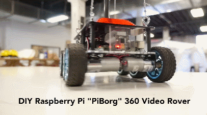 DIY Raspberry Pi Telepresence RoverBot